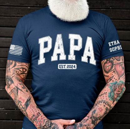 Personalized Custom Grandpa Shirt, Fathers Day Shirt Gifts for Grandpa, Gifts for Dad