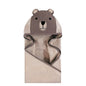 Hudson Baby Unisex Baby Cotton Animal Face Hooded Towel, Pretty Elephant, One Size