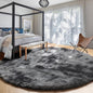 Pink Round Area Rugs 6Ft for Bedroom Living Room, Big Fluffy Shag Circle Rug for Kids Playroom, Cute Preppy Room Decor for Teen Girls, Cozy Fuzzy Furry Plush Carpets for Baby Nursery, Dorm, Classroom
