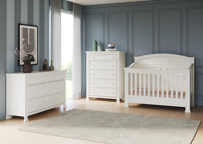 Child Craft Legacy Westgate 4-in-1 Convertible Crib, Baby Crib Converts to Day Bed, Toddler Bed and Full Size Bed, 3 Adjustable Mattress Positions, Baby Safe Finish, Fully Assembled (Vintage Linen)