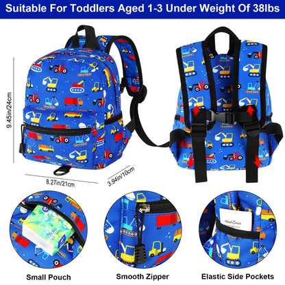 Accmor Toddler Backpack Leash, Cute Unicorn Baby Backpacks with Anti Lost Wrist Link, Mini Kids Backpack Leash Walking Harness for Outdoor Travel, Adorable Backpack Tether for Boys Girls 1-3 (Purple)