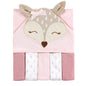 Hudson Baby Unisex Baby Hooded Towel and Five Washcloths, Modern Giraffe, One Size