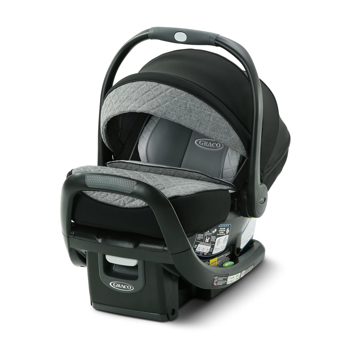 Graco SnugRide SnugFit Infant Car Seat with Simply Safe Adjust Harness System, Baby Car Seat with Anti Rebound Bar, Gotham