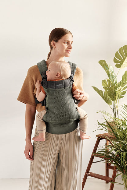 BabyBjörn Baby Carrier Harmony, Cream, 3D Mesh, 3-in-1 Ergonomic Baby Carrier; Newborn, Facing-in, Outward-Facing, and Back Carrying Positions Supported (7-40 lbs), Newborn to Toddler