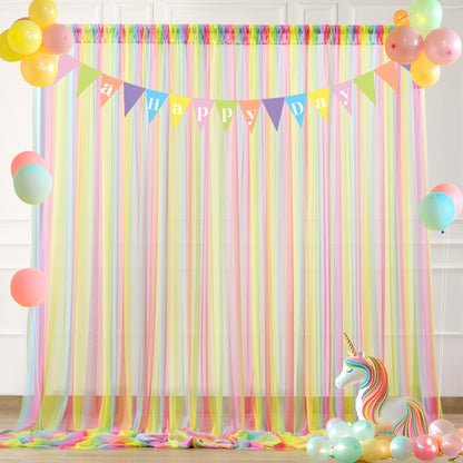 Champagne Tulle Backdrop Curtain for Parties Wedding 10ft×8ft Champagne Sheer Backdrop Curtains for Baby Shower Bridal Shower Reception Birthday Party Christmas Photoshoot Decorations 2 Panels