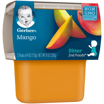 Gerber Purees 2nd Foods Sweet Potato Mango Kale Baby Food, 4 oz, 2 ct