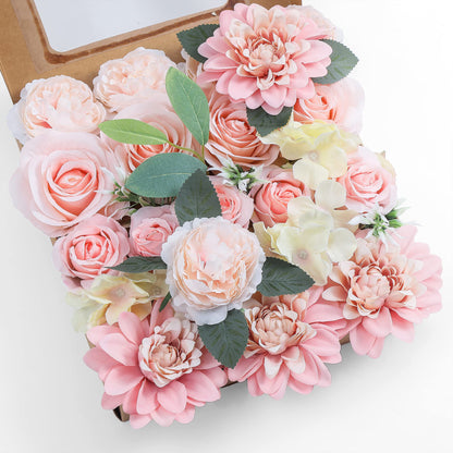 Artificial Flowers Combo, Fake Flowers for DIY Tables Centerpieces Baby Shower Bridal Shower Wedding Bouquet Arrangements Party Candle Holder Cake Decor Flower Home Decorations