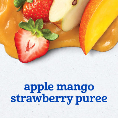 Gerber Baby Food Toddler Apple Pear Peach, 3.5 Oz Pouch