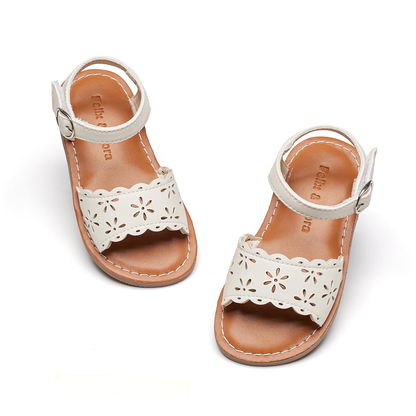 Felix & Flora Toddler Girl Sandals - Little Girl Easter Summer Dress Shoes Lightweight Open Toe Beach Holiday.