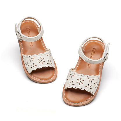 Felix & Flora Toddler Girl Sandals - Little Girl Easter Summer Dress Shoes Lightweight Open Toe Beach Holiday.