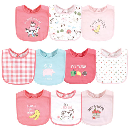 Hudson Baby Unisex BabyCotton Bibs