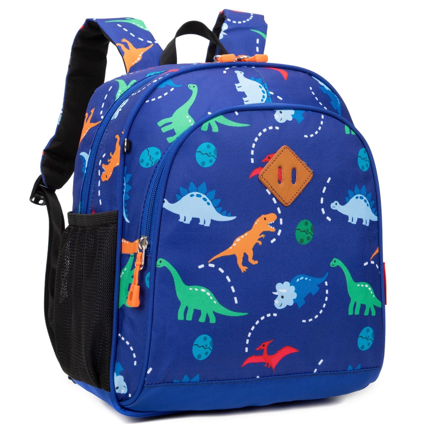 Toddler Backpack for Boys, 12 Inch Kids Dinosaur Backpack for Preschool or Kindergarten, Black