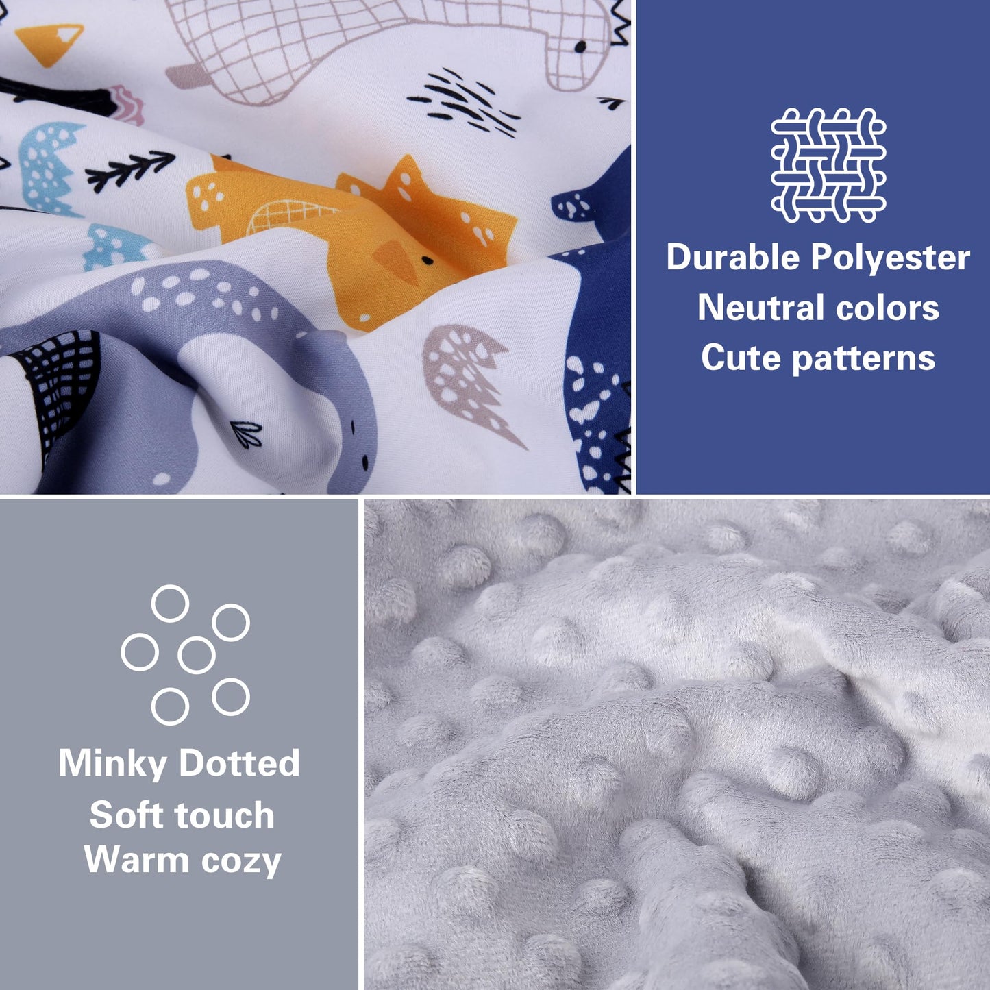 Rquite Car Seat Cover Baby, Carseat Covers Baby Boy, Minky Infant Car Seat Cover Winter, Peekaboo Opening Car Seat Canopy, Multi-use Baby Carrier, Stroller, Nursing Cover, Minky Blanket, Dinosaur