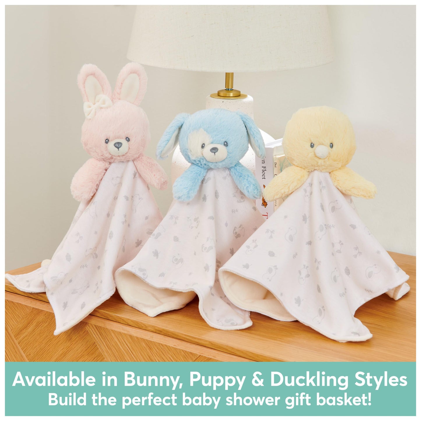 GUND Baby Sustainably Soft Puppy Lovey, Stuffed Animal Plush Blanket Made from 100% Recycled Materials, for Babies and Newborns, Blue/Cream, 10”