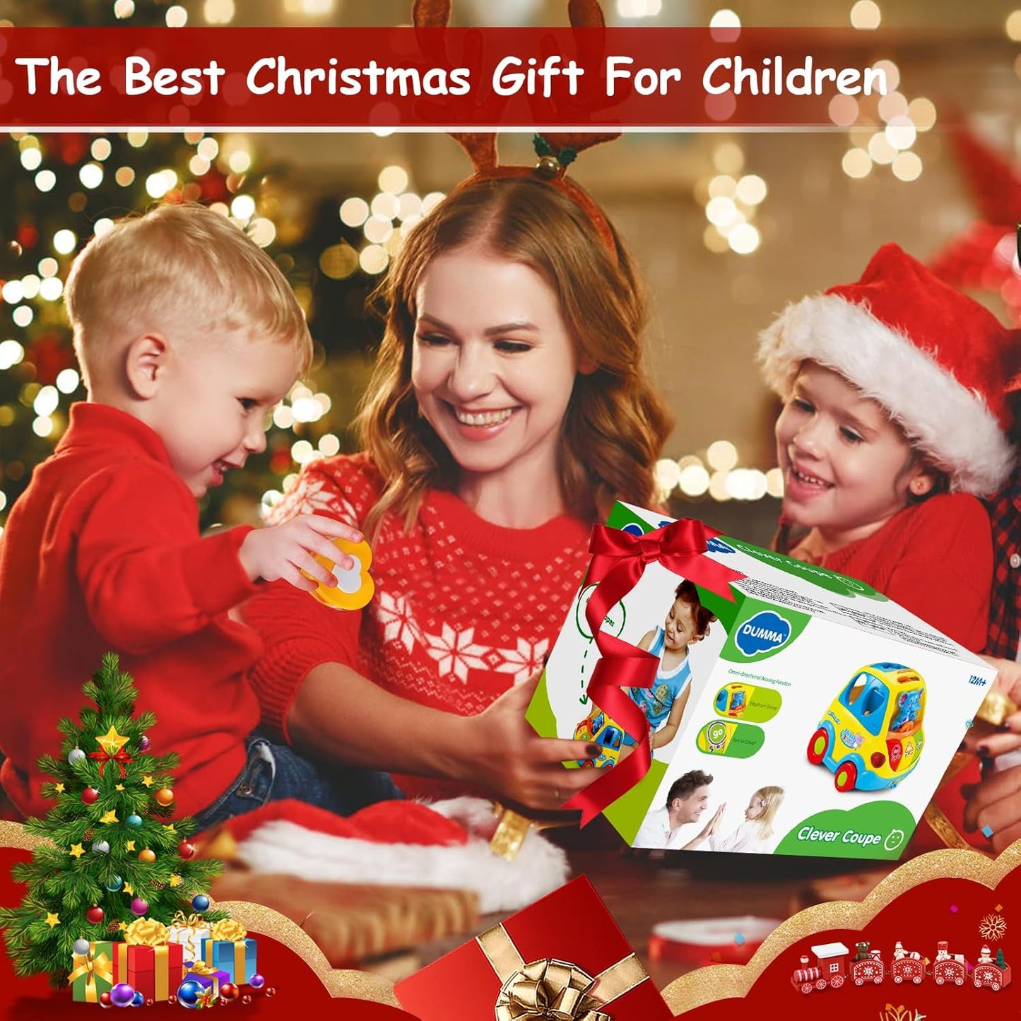 Baby Toys for 1 Year Old Boy Girl Gift Musical Bus Baby Toys 6-12 12-18 Months Toddler Early Learning Montessori Toy for 1 2 3 Year Old Boy with Music/Light/Smart Shapes Christmas Birthday Gifts