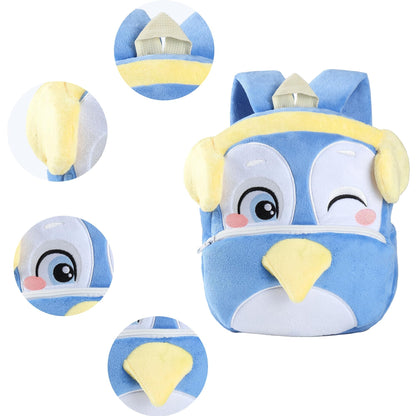 MICHLEY Toddler Backpack Plush Animal SchoolBag Cartoon Girls Travel Bag Mini Baby Daypack for Kids Kindergarten Pre School Bags, Cow