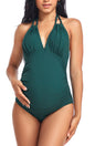 EastElegant Maternity Swimsuits One Piece V-Neck Pregnancy Swimwear Halter Maternity Bikini