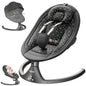 Baby Swings for Infants to Toddler, Electric Baby Swing and Infant Swings for Newborn, 10 Music with Remote Control and Bluetooth, 5 Swing Angles with Gentle Speed, 2 Seat Position, 0-9 Month (Gray)