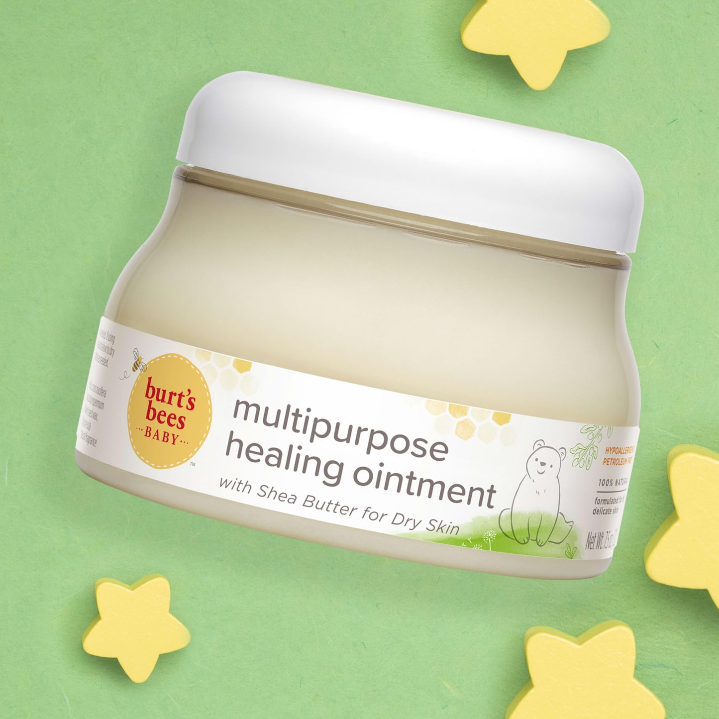 Burt's Bees Baby 100% Natural Origin Multipurpose Healing Ointment, Face & Body Baby Ointment – 7.5 Ounce Tub