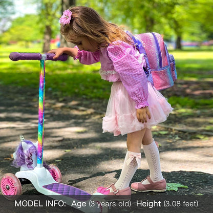 mibasies Mini Backpack for Girls Kids Rainbow Purse Dance Bag for Girls Gifts age 2 3 4 5 6 7 8 yrs