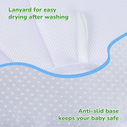 Baby Bath Flower for Sink, Non-Slip Flower Bathtub for Infants 0-6 Months, Soft Baby Sink Bath Cushion for Babies Bath Time, Newborns Bath Essentials Must Haves-Butterfly