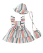 Renotemy Newborn Infant Baby Girl Dresses Summer Outfits Boho Casual Sundress Gifts Toddler Clothes for Girl with Hat and Bag