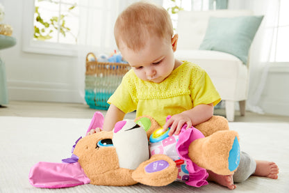 Fisher-Price Baby & Toddler Toy Laugh & Learn Smart Stages Puppy Musical Plush with Lights & Phrases for Infants Ages 6+ Months