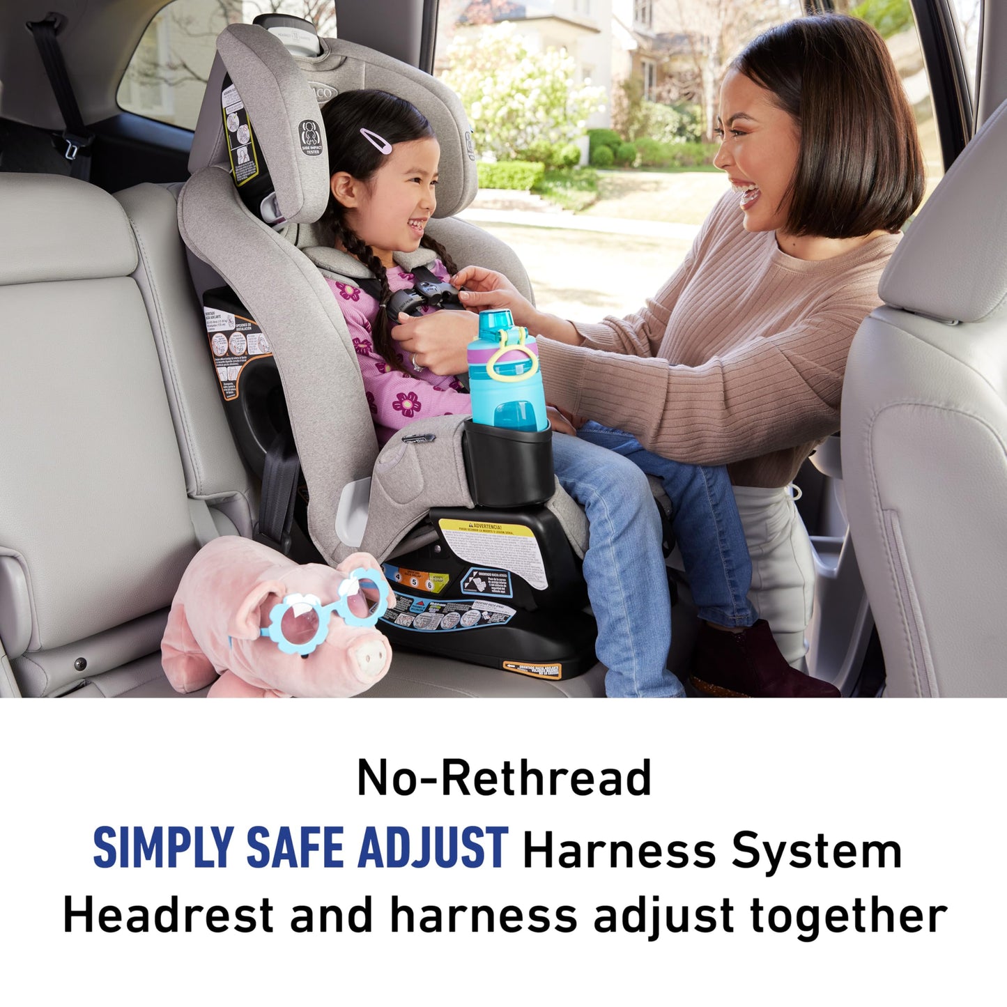Graco Extend2Fit 3-in-1 Convertible Baby Car Seat, Rear and Forward Facing, Adjustable Extension Panel for Extra Legroom, Talia
