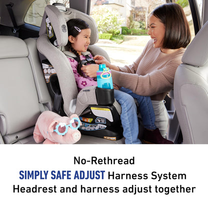 Graco Extend2Fit 3-in-1 Convertible Baby Car Seat, Rear and Forward Facing, Adjustable Extension Panel for Extra Legroom, Talia