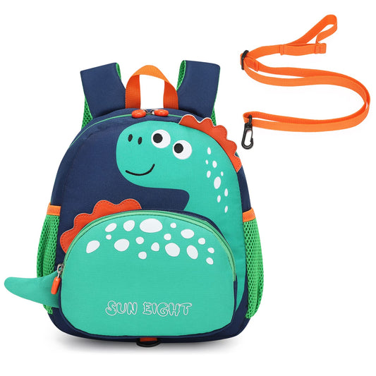 SUN EIGHT Preschool Backpack with Anti-Lost Harness Toddler Backpack School Bag 3D Cartoon Lunch Backpack for Toddler Girls 1-4 Years(Butterfly)