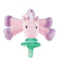 Nookums Paci-Plushies Buddies - Alligator Pacifier Holder - Adapts to Name Brand Pacifiers, Suitable for All Ages, Plush Toy Includes Detachable Pacifier