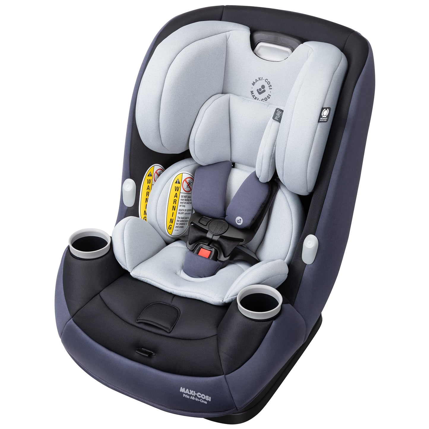 Maxi-Cosi Pria All-in-One Convertible Car Seat, Rear Facing Car Seat for Infants from 4-40 lbs, Forward Facing Car Seat up to 100 lbs in Booster Seat Mode, Rose Pink Sweater