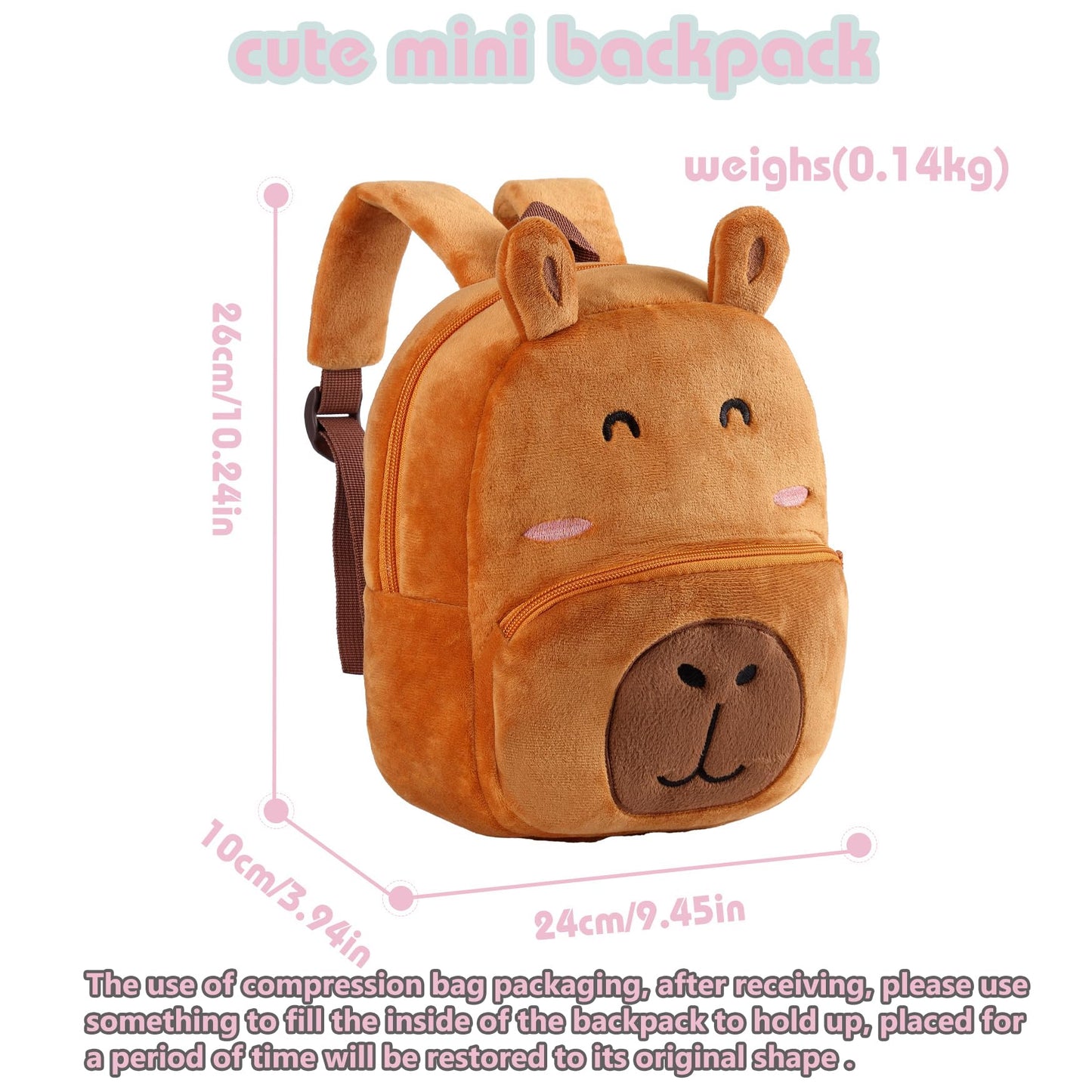 Toddler Backpack for Girls Boys School Small Backpacks Toddler Back Pack Stuffed Animal Backpack Kawaii Kids Mini School Bag Preschool Age 2-4 Unicorn