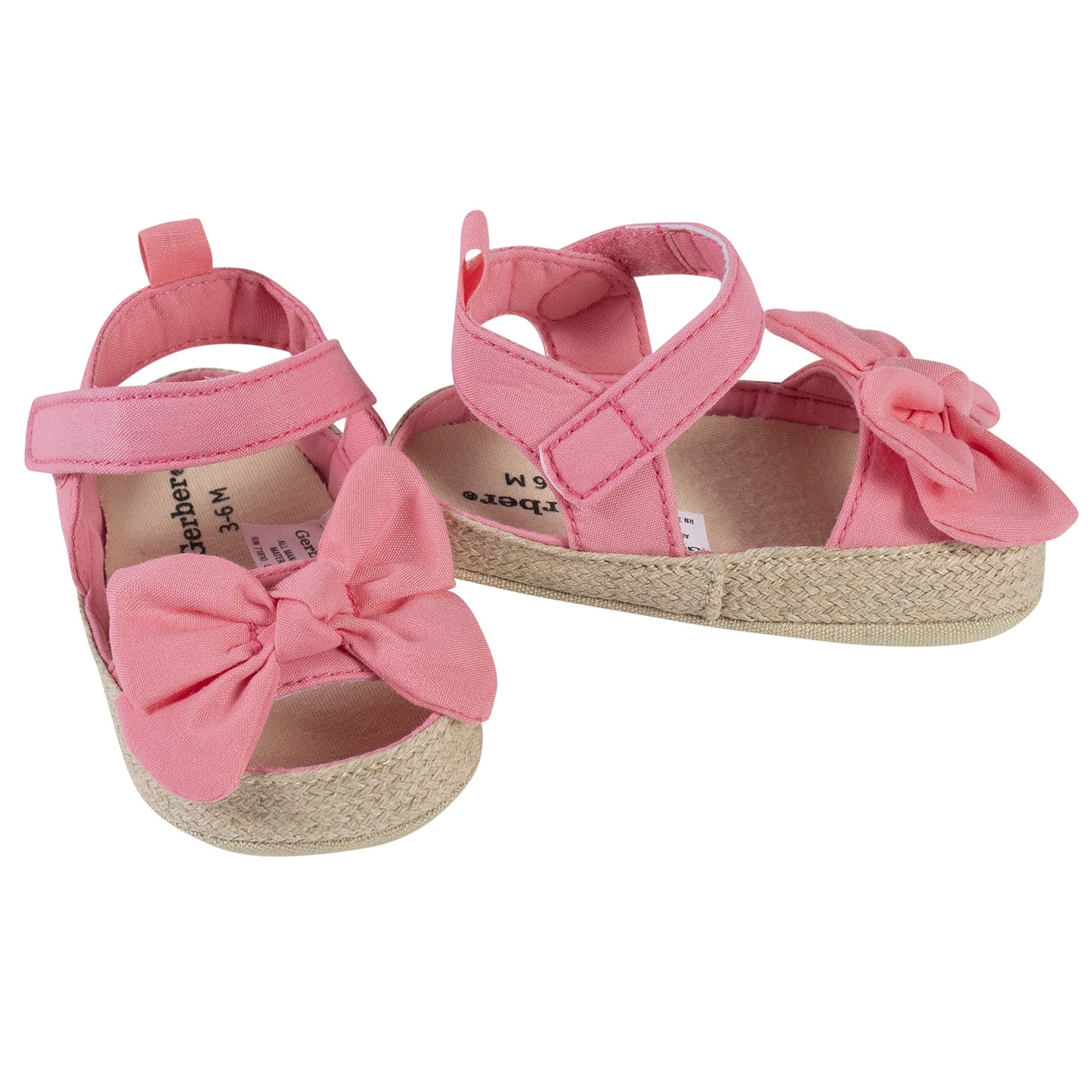 Gerber Baby-Girl's Espadrille Sandal Crib Shoe