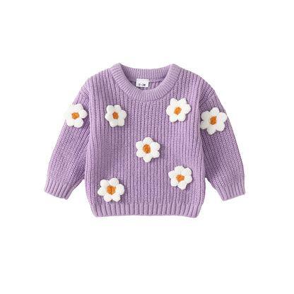Infant Toddler Baby Girl Oversized Sweater Long Sleeve Sweaters Fall Winter Tops Clothes
