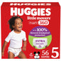 Huggies Size 4 Baby Diapers, Little Movers HuggFit 360° Baby Diapers with 360° Waistband, Size 4 (22-37 lbs), 144 Count, Packaging May Vary