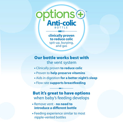 Dr. Brown’s Anti-Colic Options+ Wide-Neck Sippy Bottle Starter Kit, 9oz/270mL, with Level 3 Medium-Fast Flow Nipple and Soft 100% Silicone Sippy Spout, Pink, BPA Free, 6m+