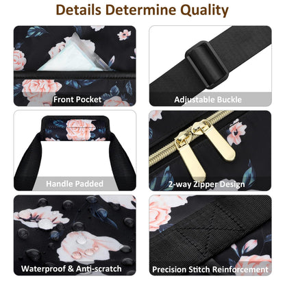 Expandable Travel Duffle Bags Weekender Overnight Bags for Women Men Hospital Bag for Women Labor Delivery with Toiletry Bag Waterproof