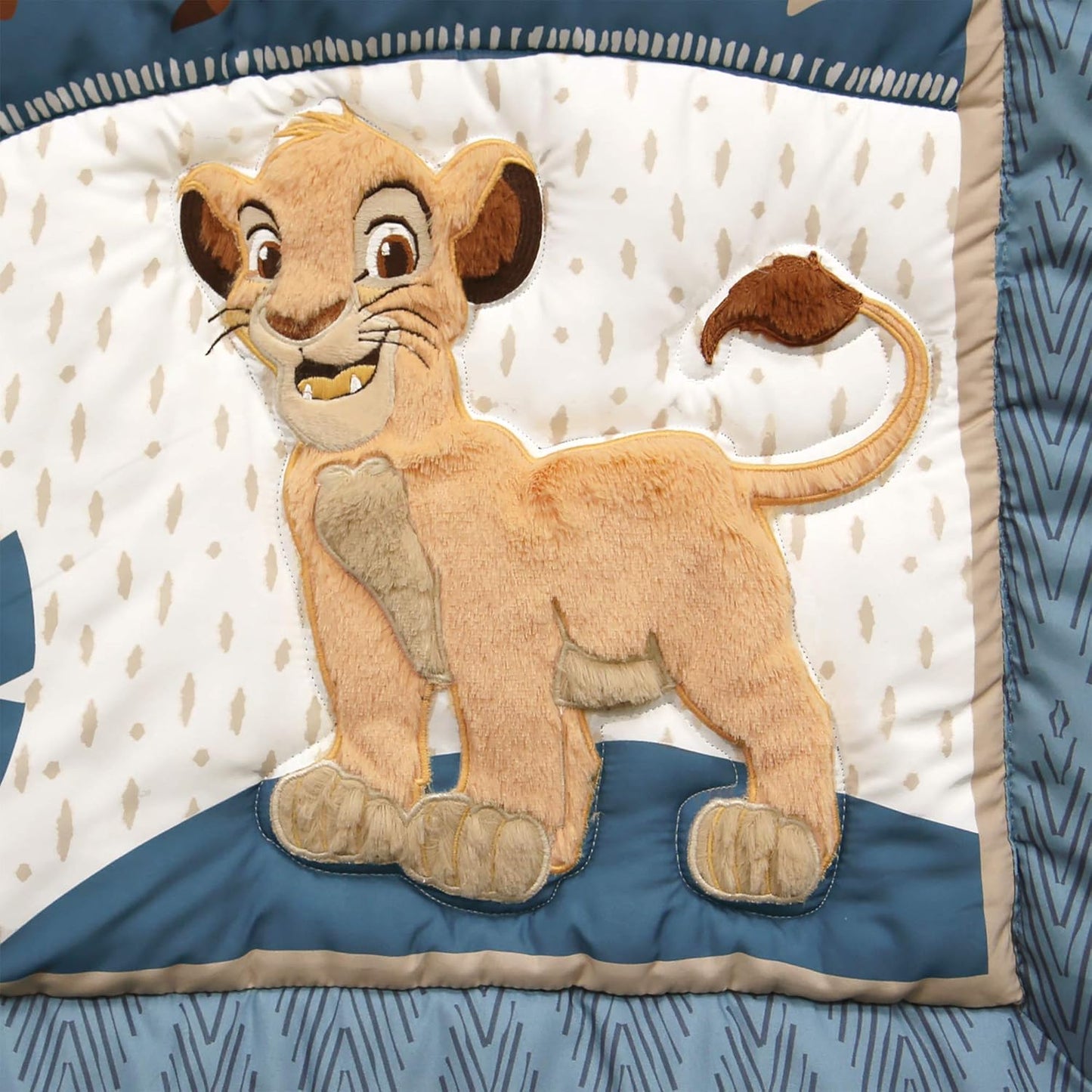 Lambs & Ivy Lion King Adventure 3Piece Baby Crib Bedding Set, Blue