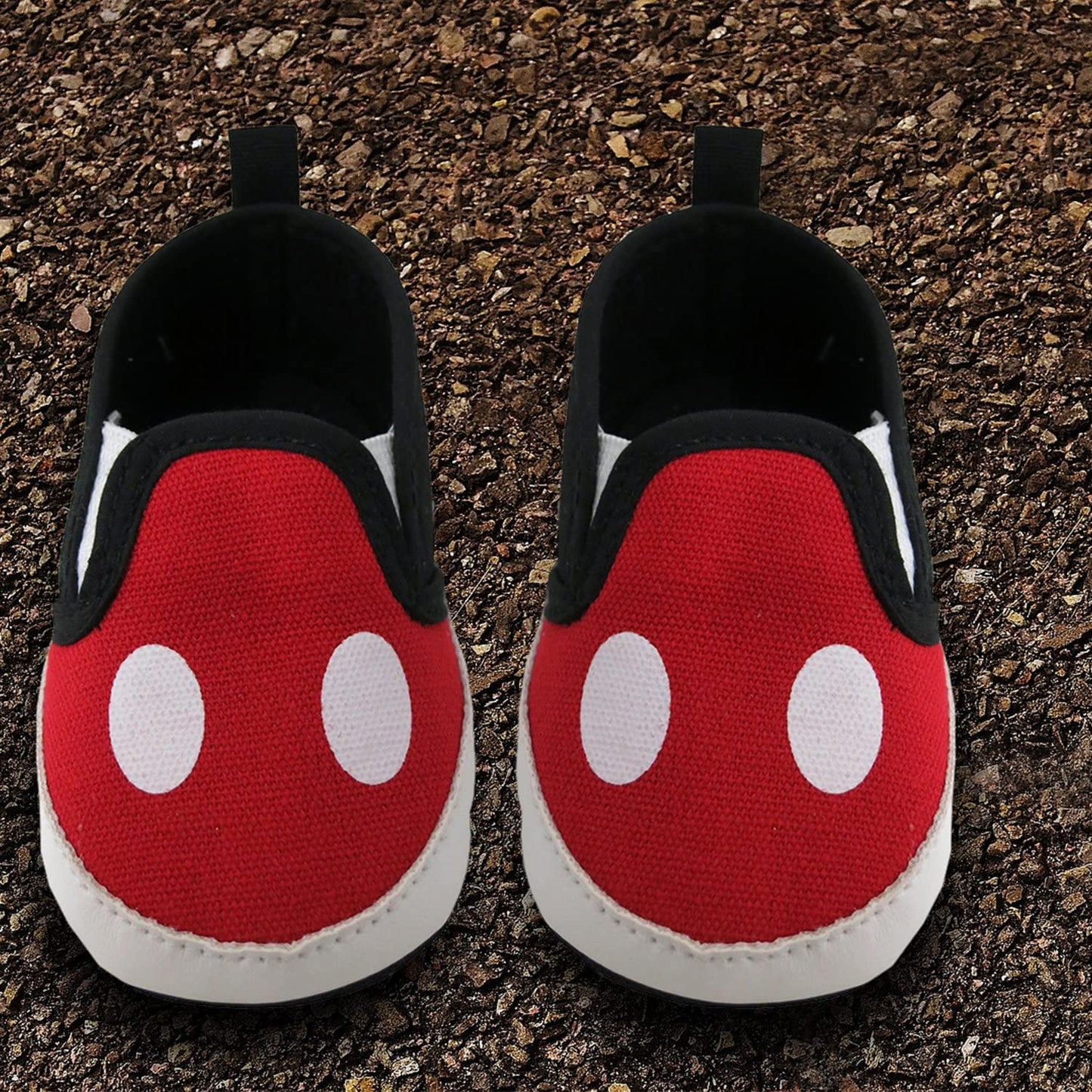 Disney Mickey Mouse Red and Black Infant Shoes