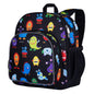 Wildkin 12-inch Kids Backpack – Padded, Adjustable, Ideal for Daycare & Travel - Trains, Planes, and Trucks