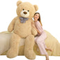 MaoGoLan Giant Big Teddy Bear 4 Feet 47 inch Life Size Tan Plush Bear Brown Stuffed Animal for Children Boyfriend