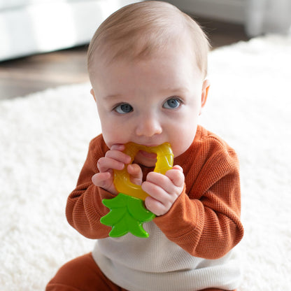 Dr. Brown's AquaCool Water-Filled Baby Teether, Cools & Massages Sore Gums, BPA Free, Pineapple and Apple, 2 Pack, 3m+