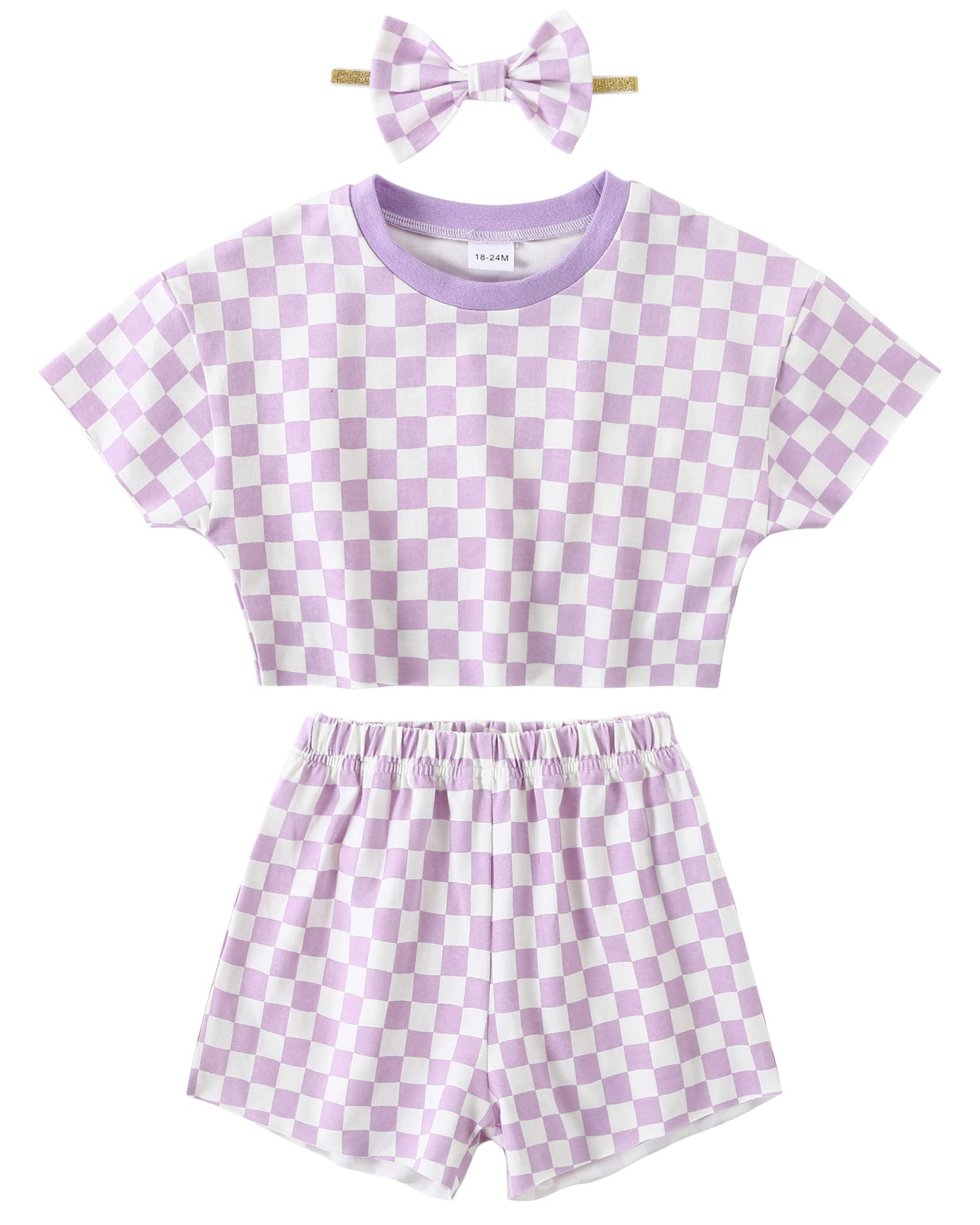 WESIDOM Toddler Girl Clothes Baby Girls Outfits 6M-5T Summer Floral Print Shirt+Shorts+Headband 3pcs Baby Clothing