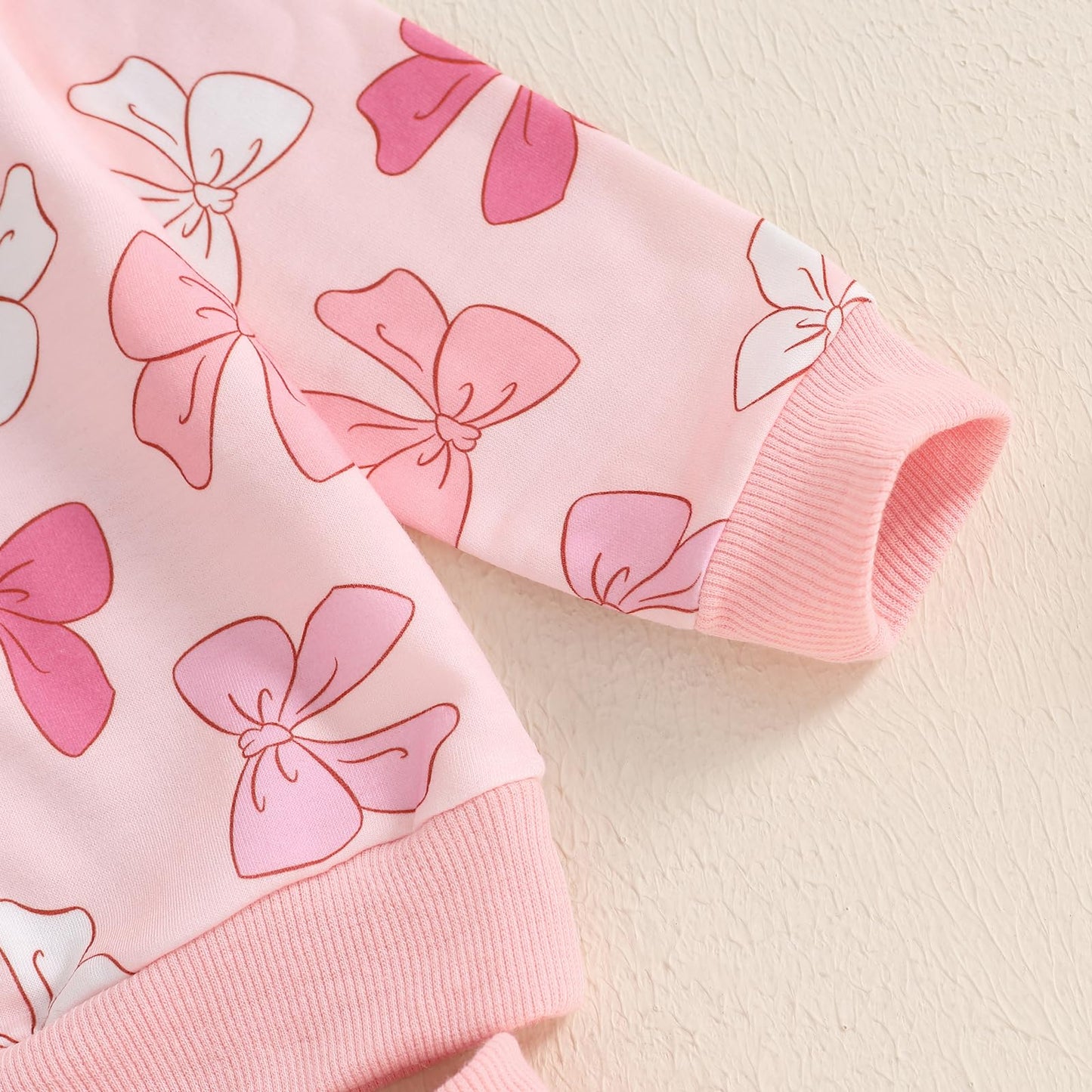 Mubineo Toddler Baby Girl Clothes Cute Long Sleeve Sweatshirt Sweatpant Outfits Fall Winter Tops Pant Outfit Sweatsuit