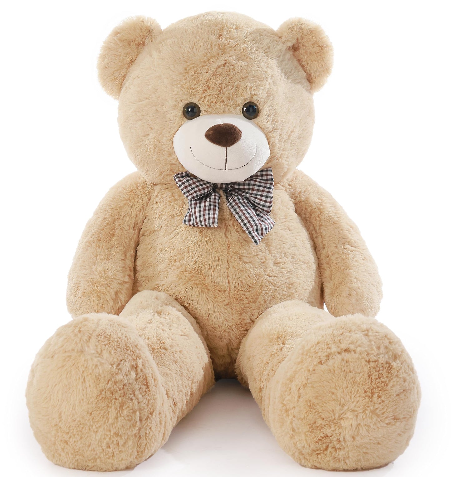 Poutmac Big Pink Teddy Bear 4Ft Giant Stuffed Animal Plush Toy for Girlfriend Women Kids for Valentines Christmas Birthday