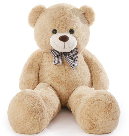 Poutmac Big Pink Teddy Bear 4Ft Giant Stuffed Animal Plush Toy for Girlfriend Women Kids for Valentines Christmas Birthday