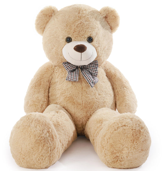 Poutmac Big Pink Teddy Bear 4Ft Giant Stuffed Animal Plush Toy for Girlfriend Women Kids for Valentines Christmas Birthday