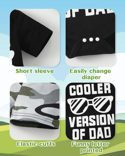 NZRVAWS Newborn Baby Boy Clothes Letter Printed Romper Shorts Summer Infant Outfits Camo Clothing Set 0 3 6 9 12 Months