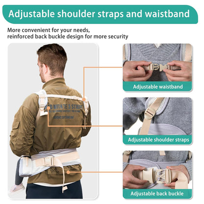 Baby Carrier Adjustable Newborn to Toddler 6-in-1 Detachable Hip Seat Carrier with Breathable & Wider Support, Baby Gear Pockets, Ergonomic Design for Dad - Infant Carrier 25-60 lbs